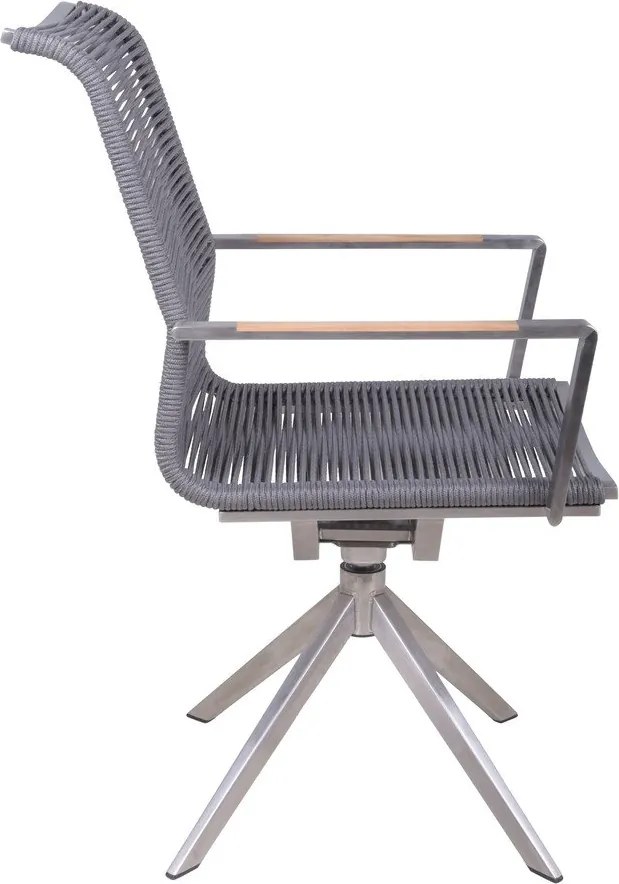 Szürke fém kerti szék Rubiera – Garden Pleasure