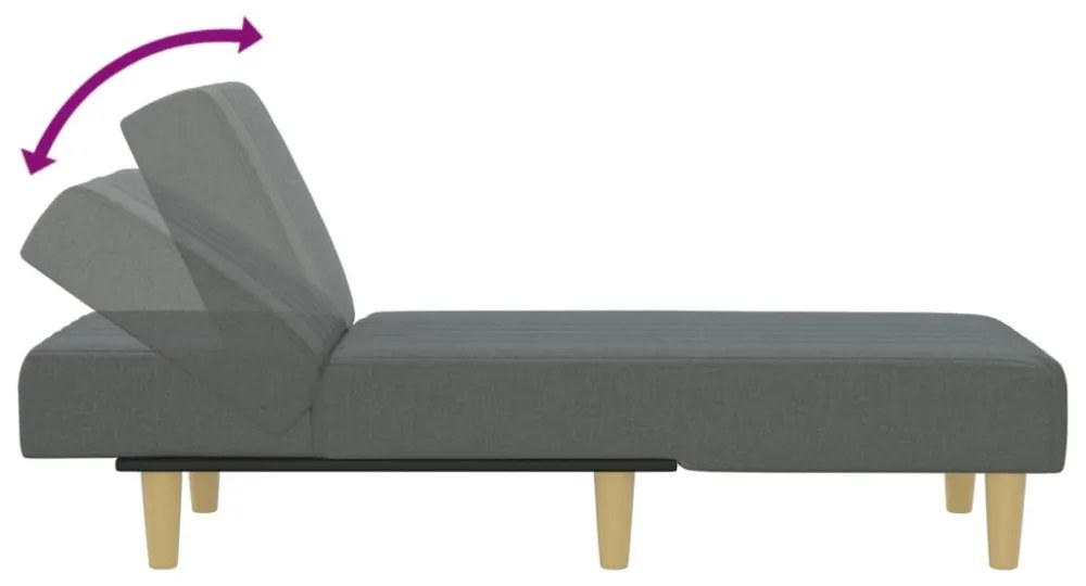 sötétszürke szövetdívány