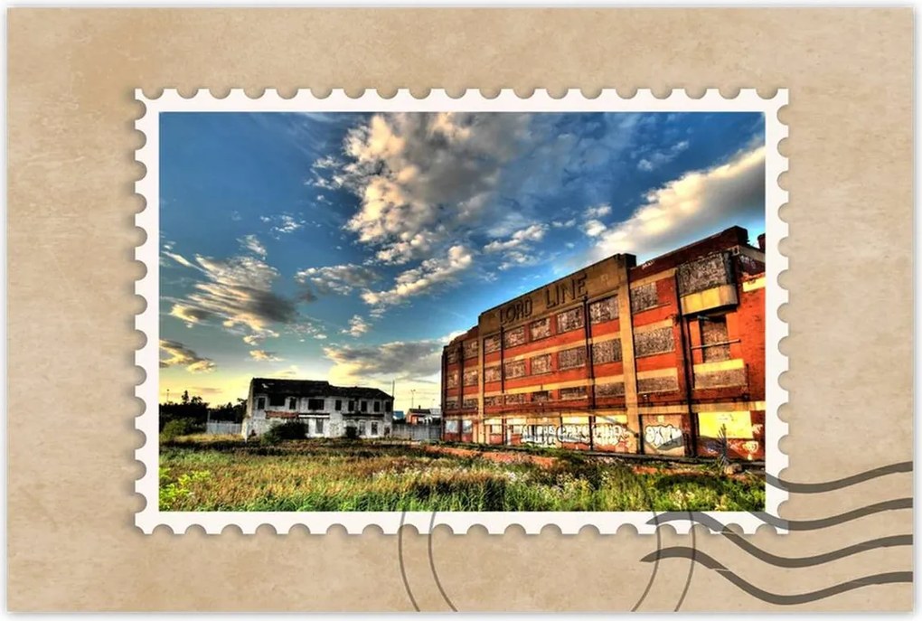 Poszterek 120x80 Felhők az épületek felett