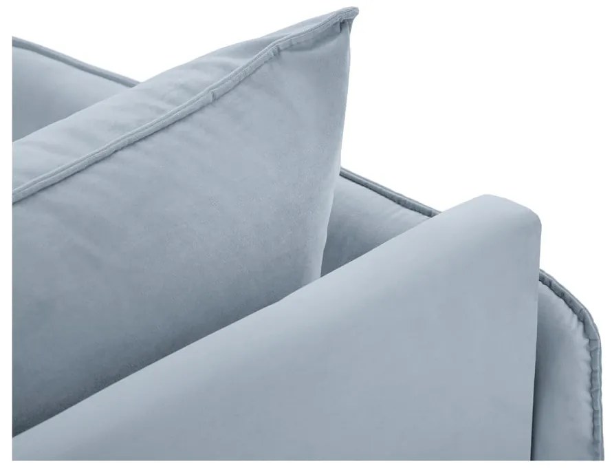 Világoskék bársony heverő (bal oldali) Vienna – Cosmopolitan Design