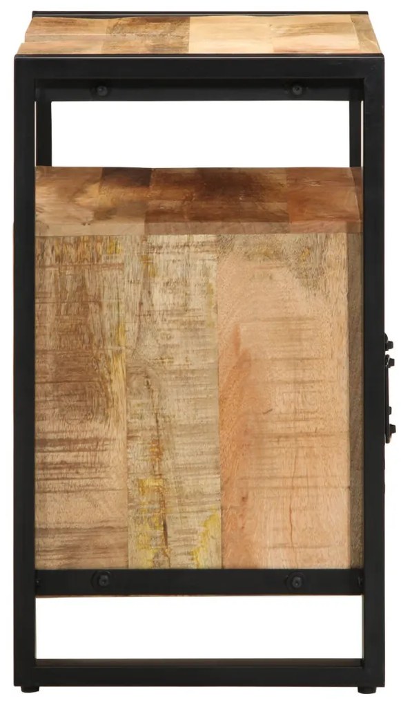 Fürdőszoba Mosdókagyló Szekrény 55x35x60 cm Tömör Rusztikus Fa Pina