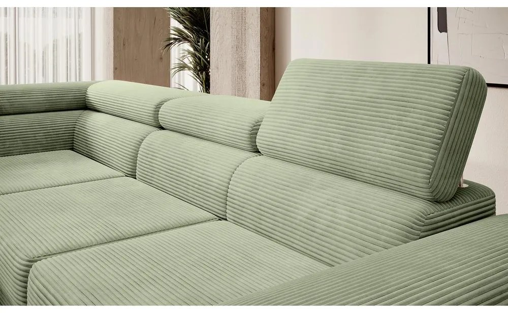 Sarokkanapé Stiletto (B) (tengerzöld + ezüst). Akció -15%. 1099696