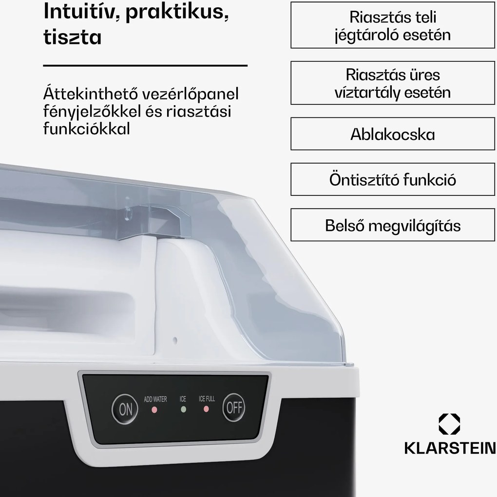 Klarstein Jégkocka készítő gép, Wallberg Nugget Ice Maker
