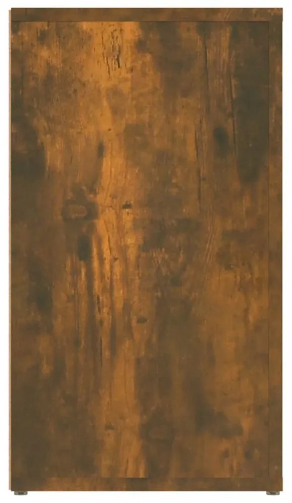 füstös tölgy színű szerelt fa tálalószekrény 80x30x54 cm