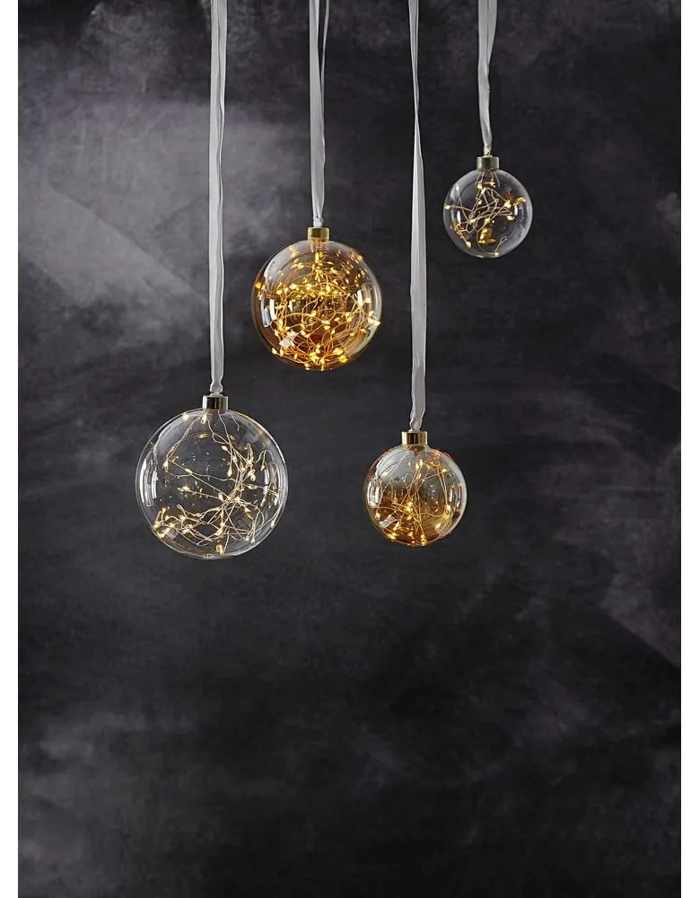 Fehér karácsonyi fénydekoráció ø 15 cm Glow – Star Trading