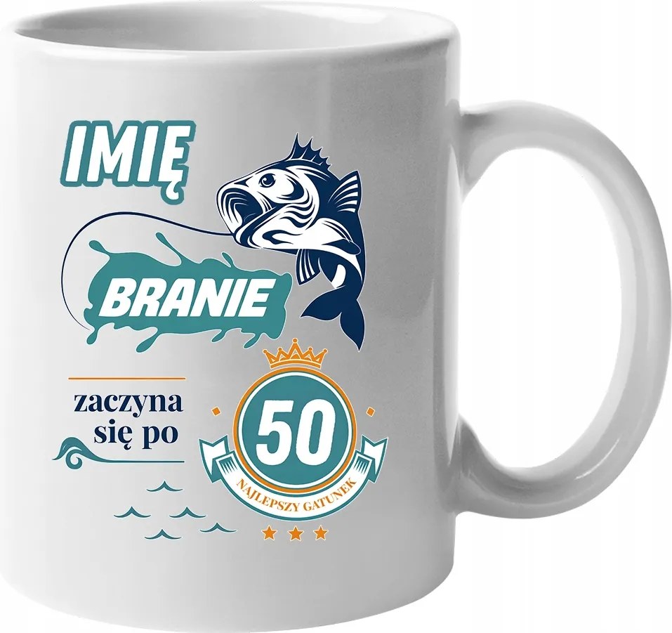 Bögre Születésnapi ajándék horgásznak Név bármilyen életkor Ajándék