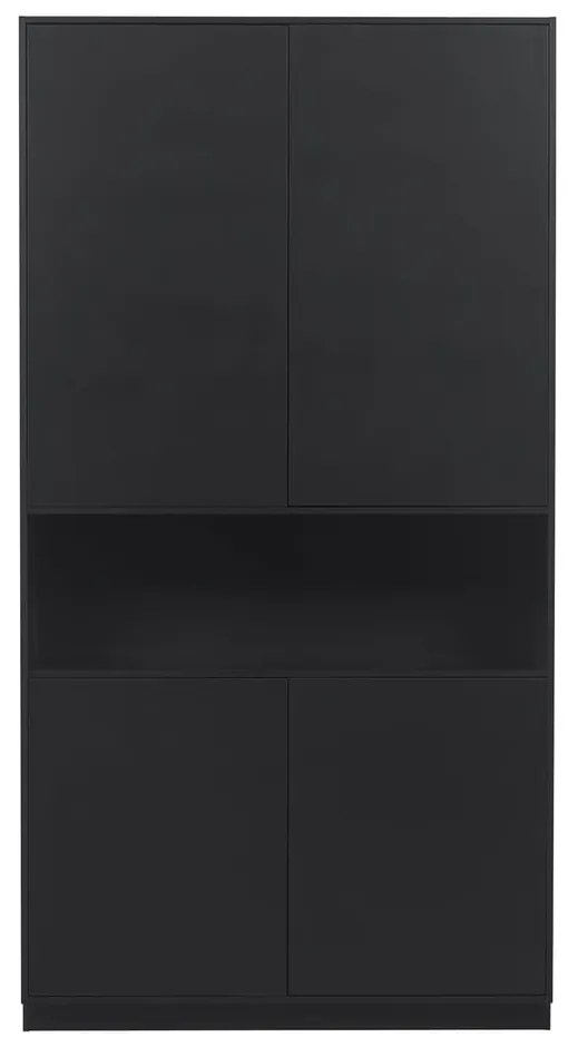 Fekete borovi fenyő moduláris szekrény 110x210 cm Finca – WOOOD