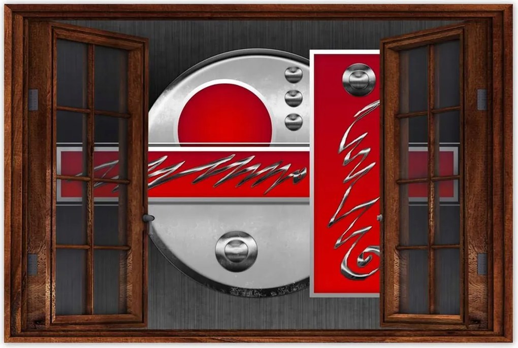 Poszterek 60x40 Piros absztrakt