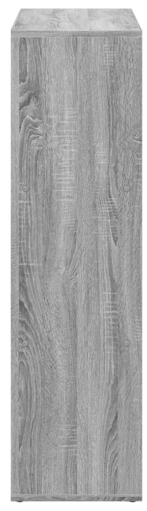 szürke sonoma szerelt fa elválasztó könyvespolc 102x29x103,5cm
