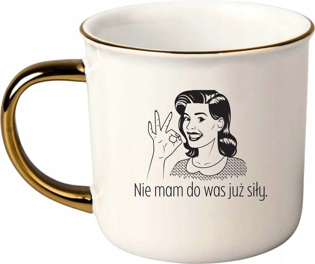 Bögre Fehér Arany Rant Ajándék Vicces Anyák Napja Már Nincs Erőm Hozzátok.