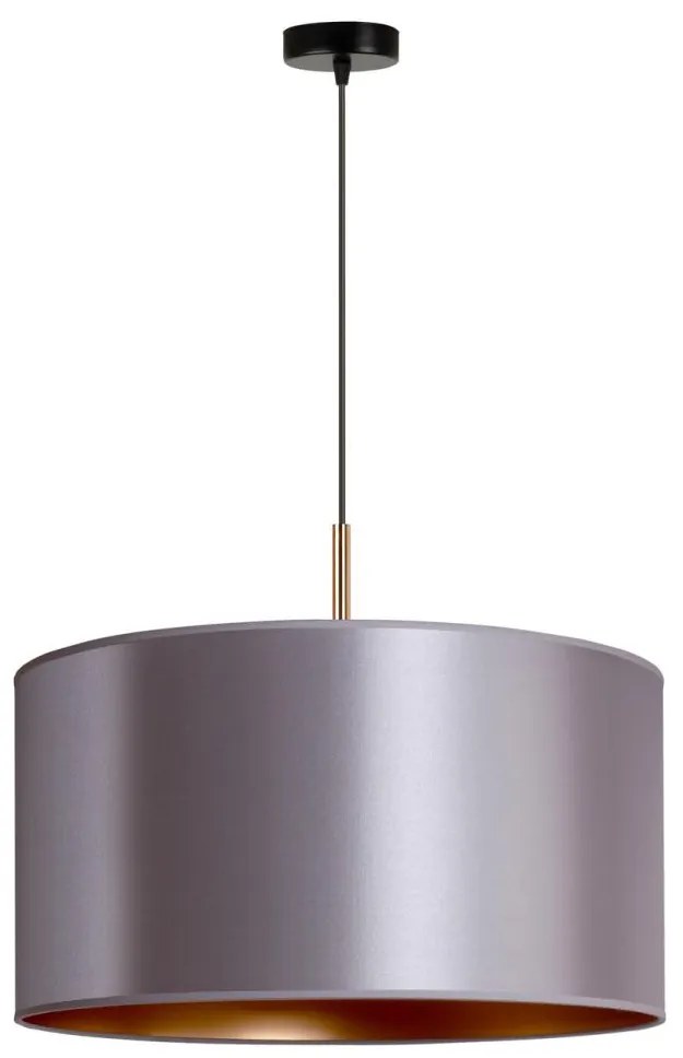 Duolla - Csillár zsinóron CANNES 1xE27/15W/230V á. 45 cm ezüst/réz