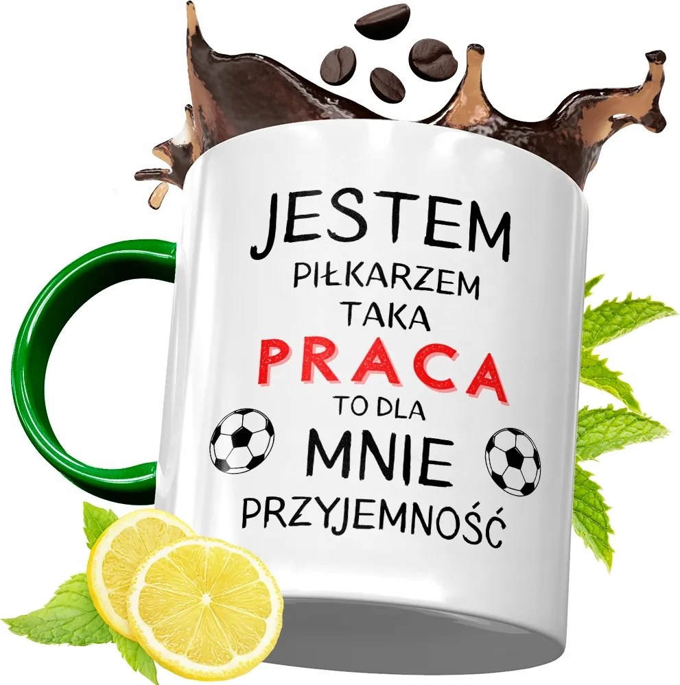 Zöld Bögre Labdarúgónak Születésnapi Ajándék fényképes nyomtatással