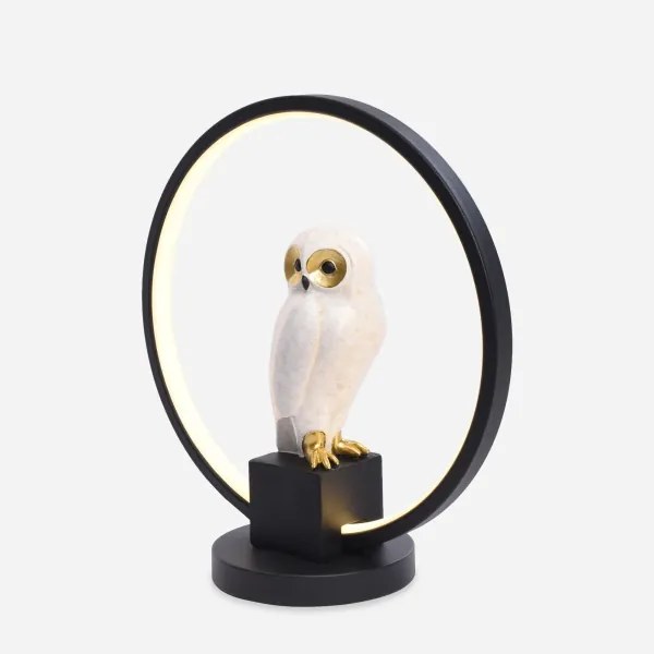 Zuma Line EX04F332U-1 - LED Asztali lámpa SOWA LED/4W/5V fekete/fehér