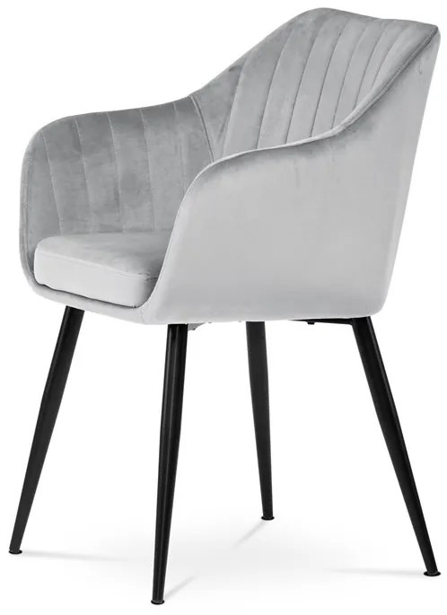 Szürke Bársony Étkezőszék. PIKA SIL4