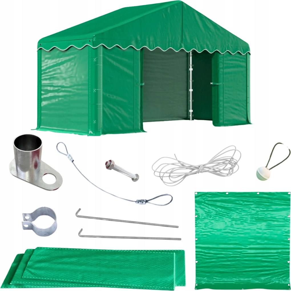 Kerti Party Sátor Ipari Raktár Nyári Zöld Abiko 3x2m