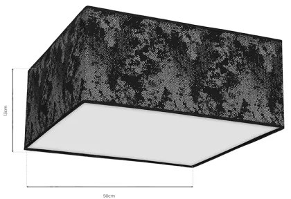 Mennyezeti lámpa SATINO 3xE27/60W/230V fekete/ezüst