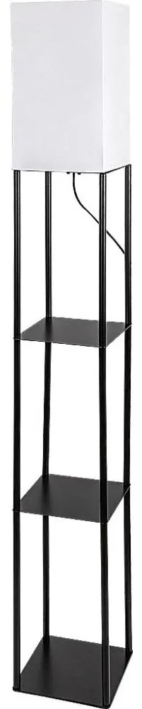 Brilagi - GRADUS polcos állólámpa, 1xE27/40W/230V, 150 cm, fekete/fehér