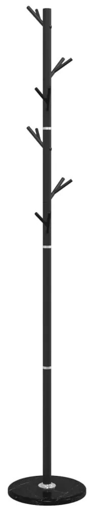 fekete porszórt vas ruhafogas 175 cm