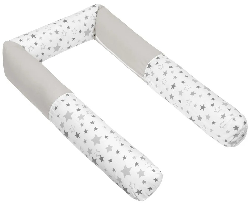 Bellatex Gyermekágyi palást henger Stars szürke,240 cm