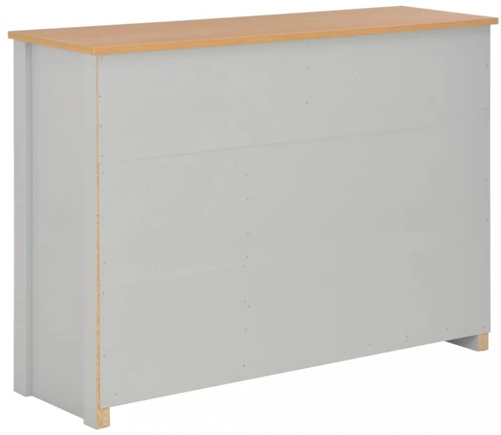 szürke komód 112 x 35 x 81 cm