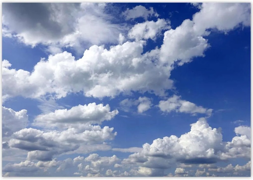 Poszterek 100x70 Gömbölyű felhők Égbolt