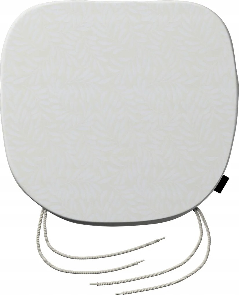 Bartek székpárna 40x37 krémfehér, levelek