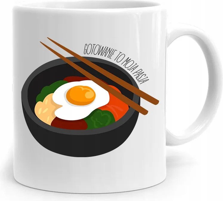 Bögre Ajándék Szakácsnak A Főzés A Szenvedélyem A fényképes nyomtatással