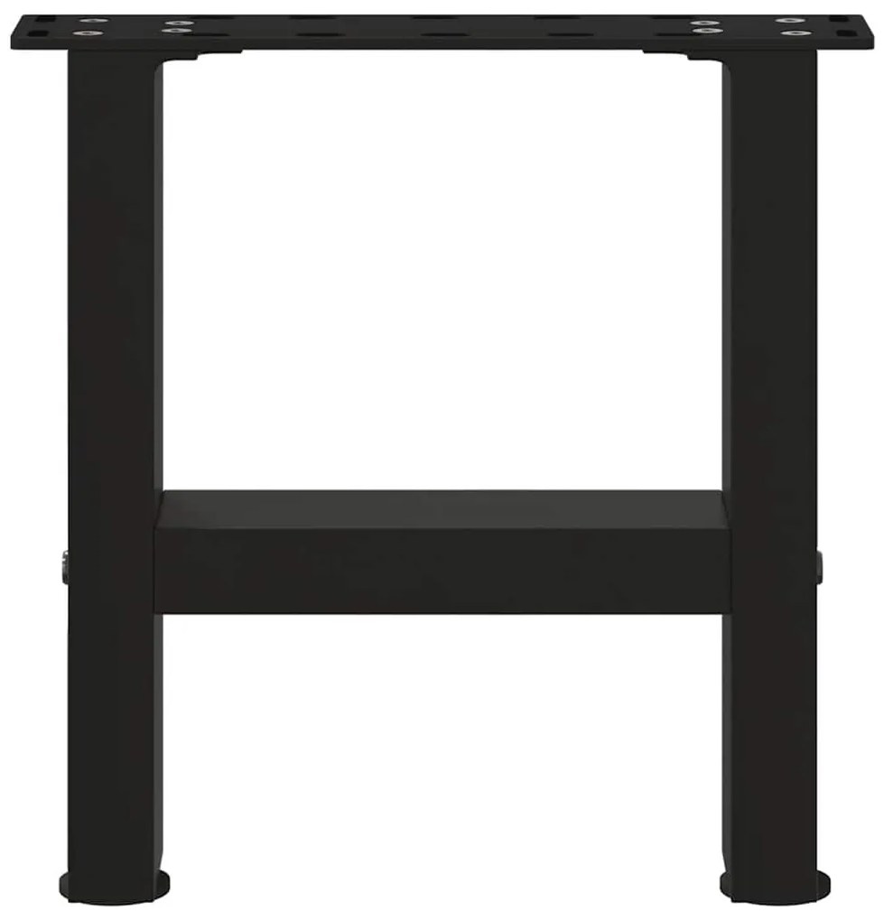 2 db fekete acél dohányzóasztal láb 40 x (30-31) cm