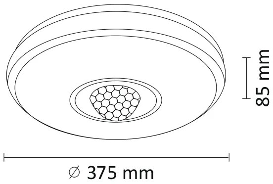 LED RGB Dimmelhető mennyezeti lámpa MAGIC DISCO LED/18W/230V + távirányító