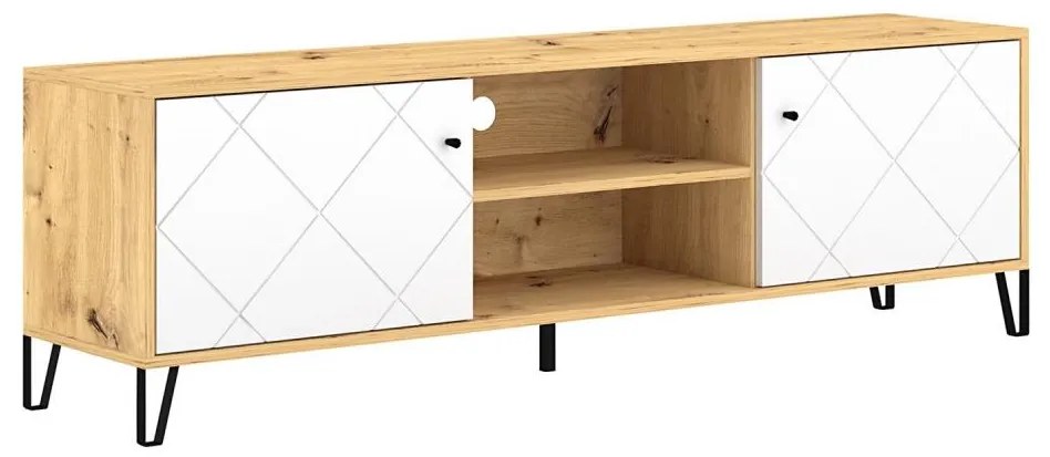 TV-állvány SULA artisan tölgy/fehér