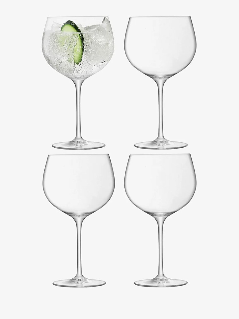 Balloon gin & tonic üveg, 680 ml, átlátszó, 4 darabos készlet - LSA International