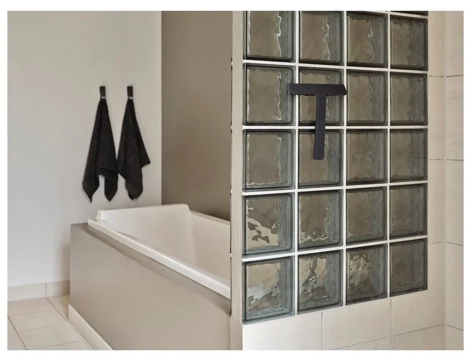 Fekete fali fém akasztó Ume – Zone