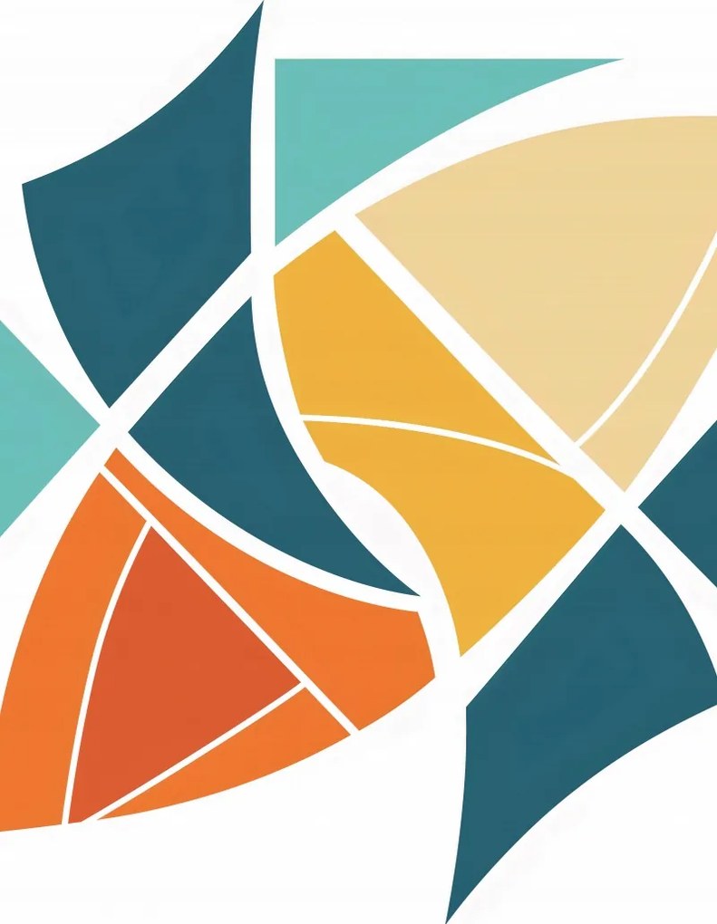 Poszter 15x20cm Szél geometria