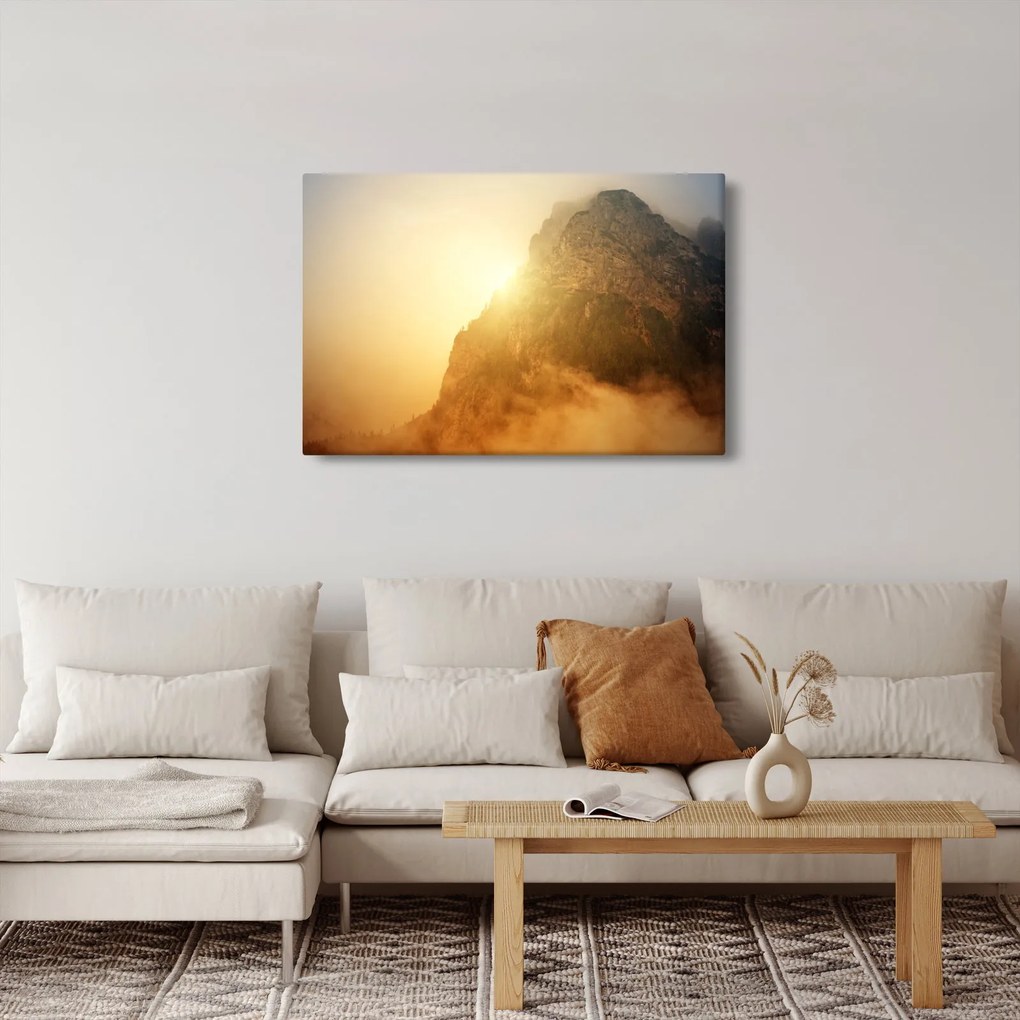 Hegy a ködben képe (90x60 cm)