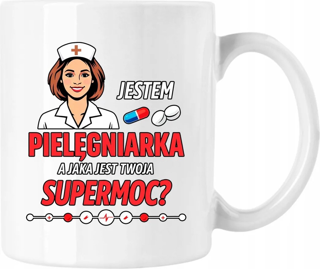 Ápolónő bögre szupererővel fehér 330ml