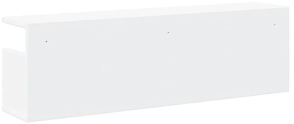 fehér szerelt fa faliszekrény 100 x 20 x 30 cm