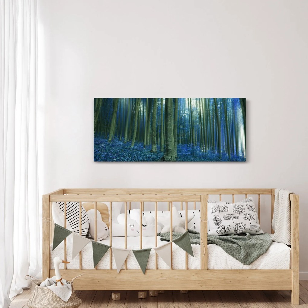 Kép - Kék erdő (120x50 cm)