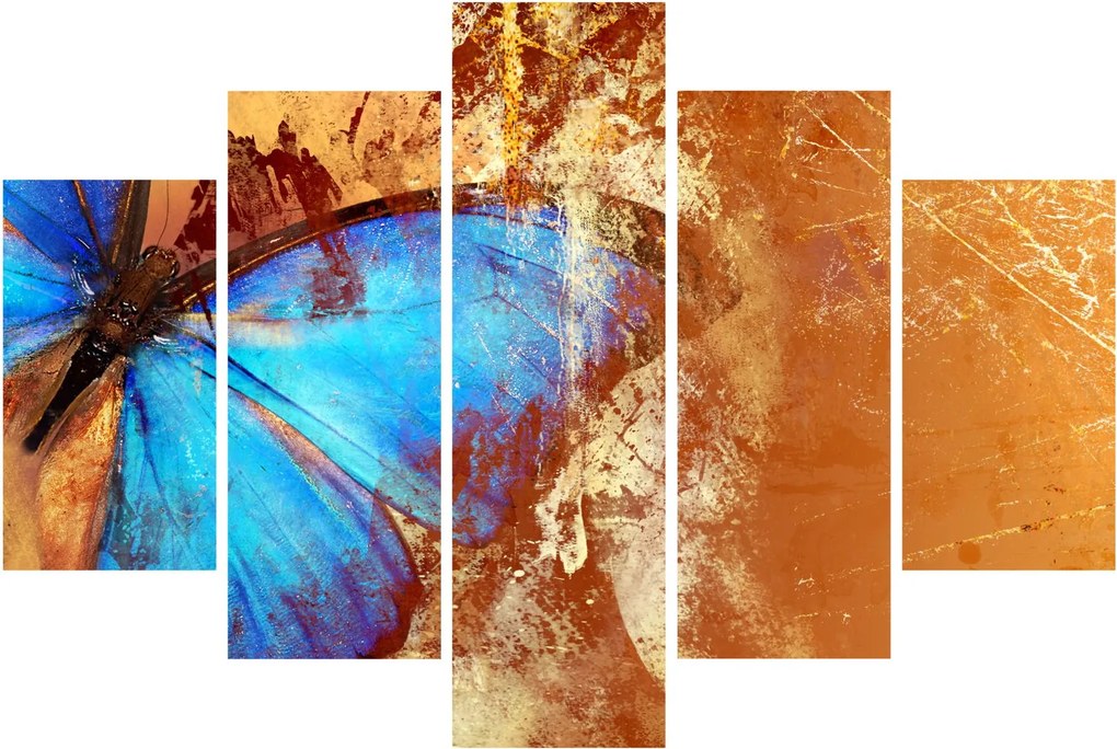 Kép - Kék pillangó (150x105 cm)