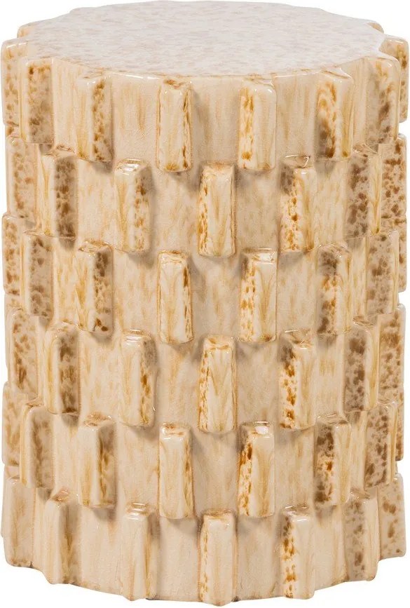 Kerámia kerek tárolóasztal ø 35 cm Axu – WOOOD