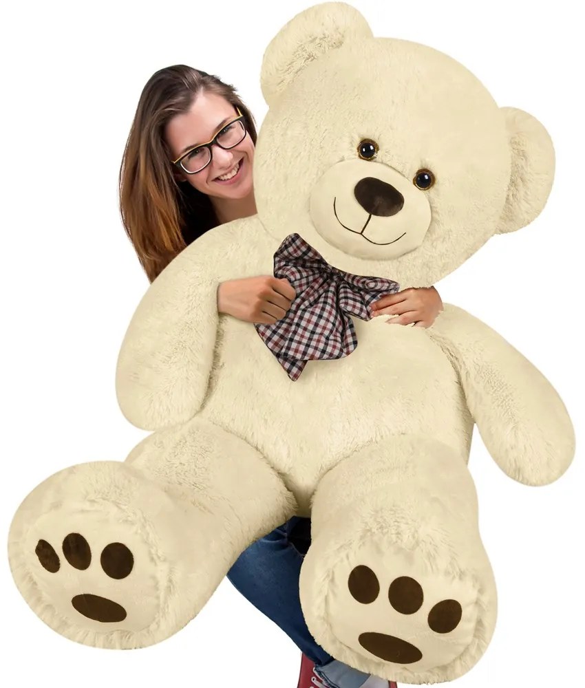 Monzana BENY nagy plüssmedve, 100cm, krém