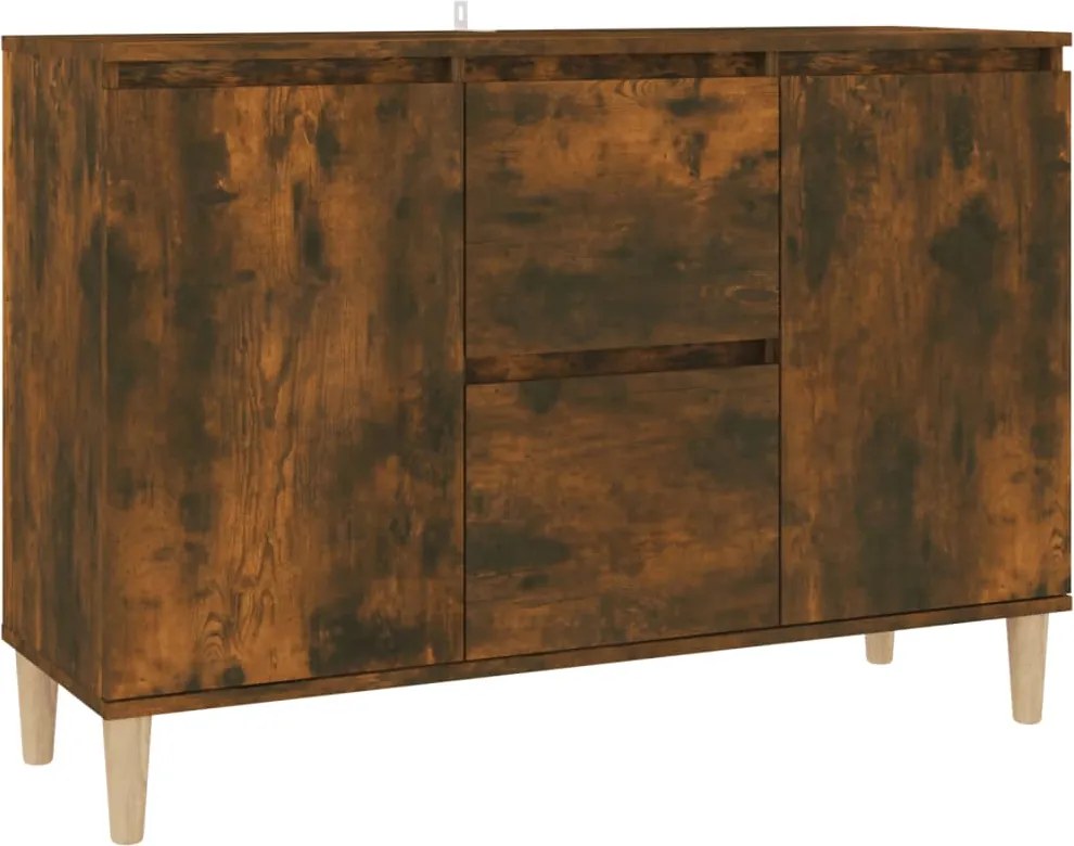vidaXL füstös tölgy színű szerelt fa tálalószekrény 101 x 35 x 70 cm