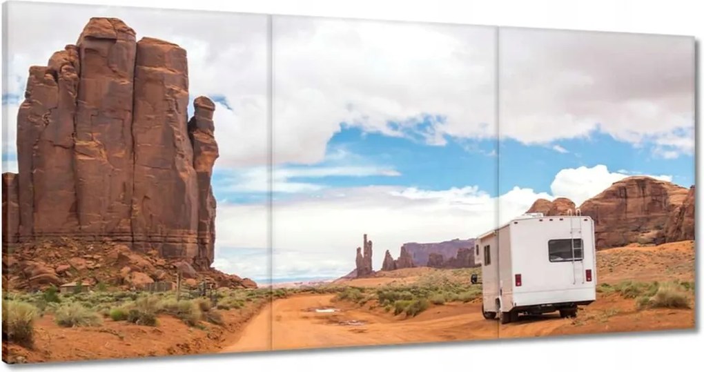 Képek 180x90 Lakókocsi a sivatag lejtőjén