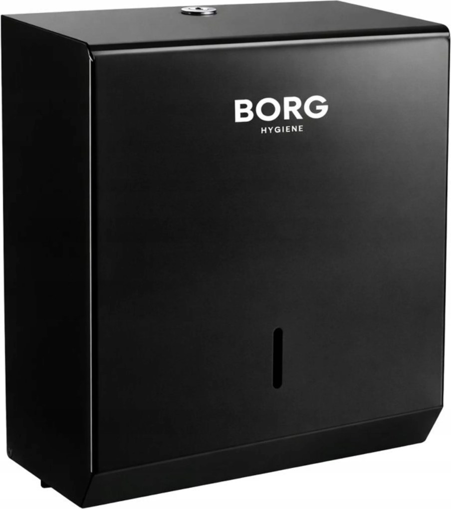 Acél papírtörlő adagoló Zz fekete Borg Premium