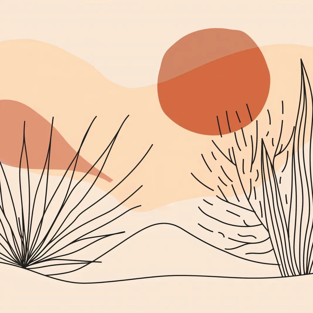 Poszter 40x40cm Puha növényzet