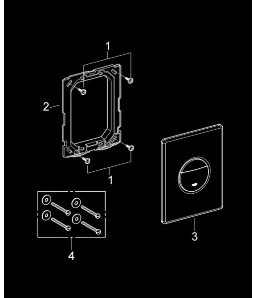 GROHE 38765000 - NOVA COSMOPOLITAN öblítőgomb 156 × 197 mm króm