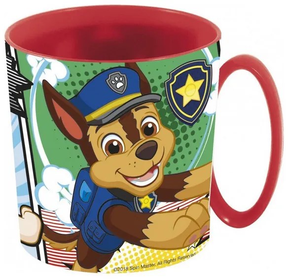 Mancs Őrjárat micro bögre piros