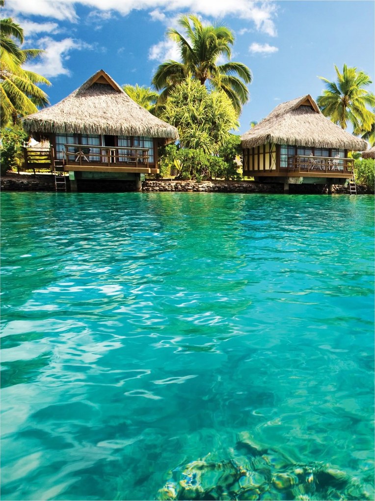 Flizelin fotótapéta Trópusi lagúna egzotikum és pihenés 206x275 +ragasztó