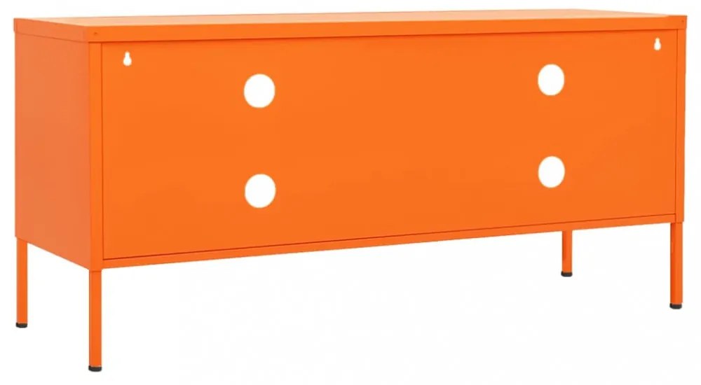 narancssárga acél TV-szekrény 105 x 35 x 50 cm