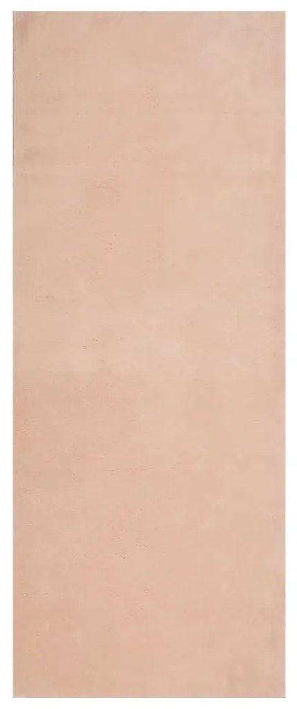 HUARTE púderszínű rövid szálú puha és mosható szőnyeg 80x200 cm