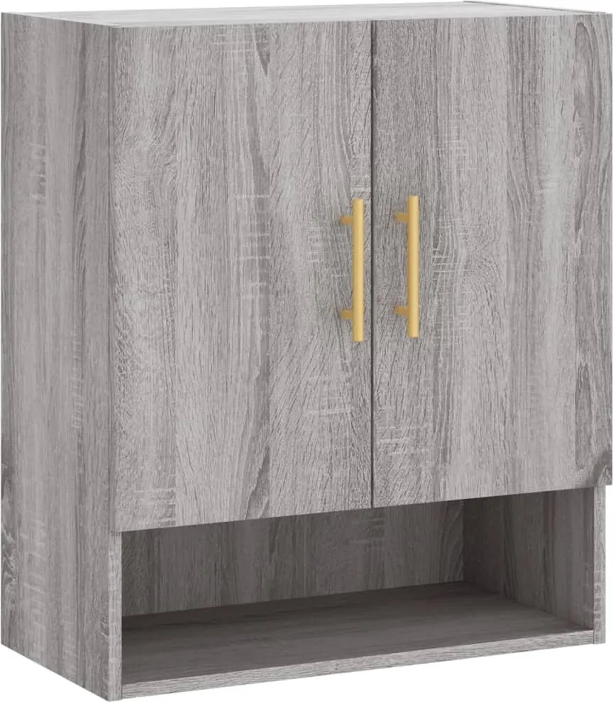 vidaXL szürke sonoma színű szerelt fa faliszekrény 60 x 31 x 70 cm